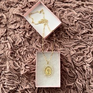 Beautiful Virgin Mary necklace